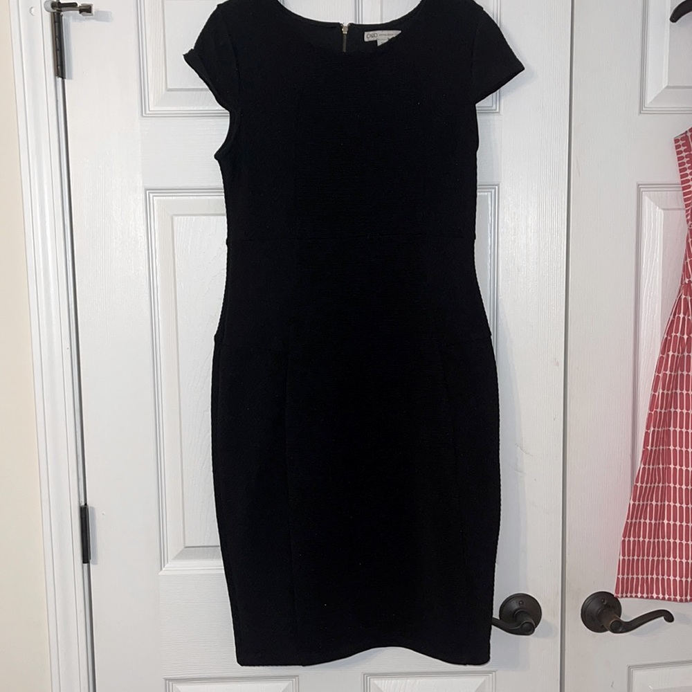 Ribbed, Black Dress